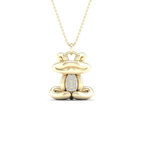 10K 0.06CT D-FROG CHARM