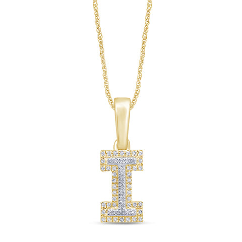 10KT 0.10- 0.12CT D-MICROPAVE INITIAL I""