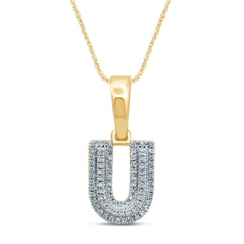 10KT 0.12-0.13CT D-MICROPAVE INITIAL U""
