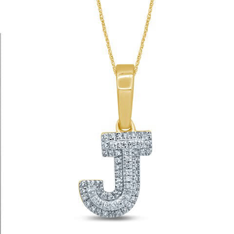 10KT 0.09- 0.11CT D-MICROPAVE INITIAL J""