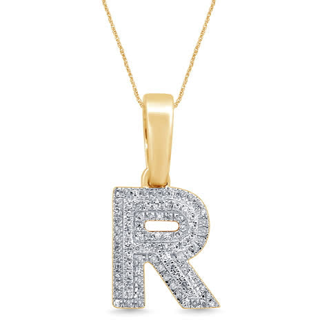 10KT 0.13-0.16 CT D-MICROPAVE INITIALL R""