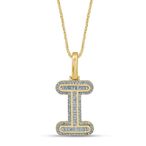 10KT 0.39- 0.46CT D-BAGUETTE INITIAL  I  ""