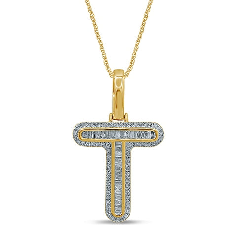 10KT 0.35- 0.41 CT D-BAGUETTES  INITIAL  T ""