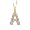 10KT 0.41- 0.46 CT D-INITIAL BAGUETTES   A ""