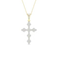 10K 0.06CT D-CROSS CHARM