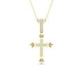 10K 0.05CT D-CROSS LADIES CHARMS""