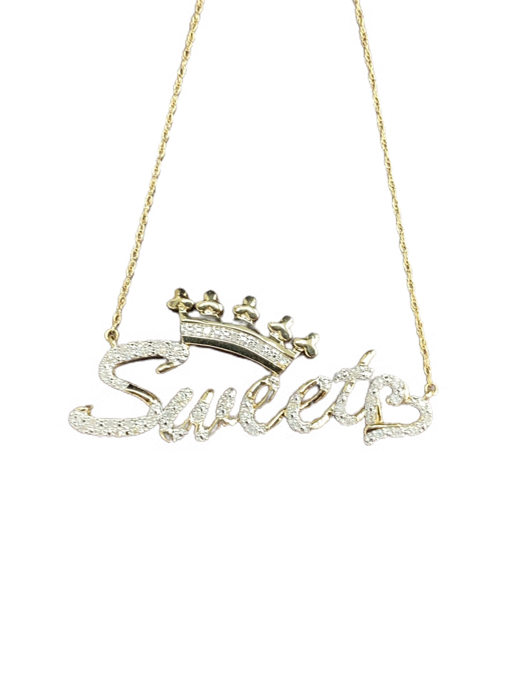 10K 0.10CT D-LADIES CHARMS SWEET""