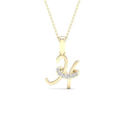 10K 0.04CT D-LADIES INITIAL H""
