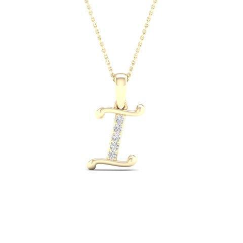 10K 0.04CT D-LADIES INITIAL I""