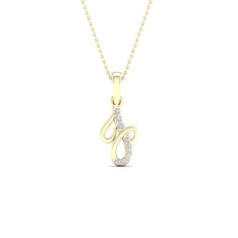 10KT 0.04CT D-LADIES INITIAL J""
