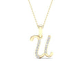 10K 0.04CT D-LADIES INITIAL U""