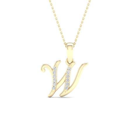 10K 0.04CT D-LADIES INITIAL W""
