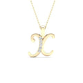 10K 0.04CT D-LADIES INITIAL X""