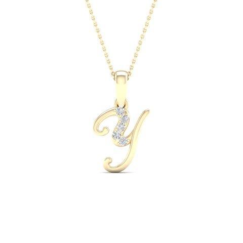 10K 0.04CT D-LADIES INITIAL Y""