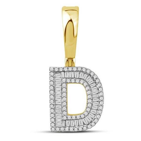 10KT 0.47CT D-BAGUETTE INITIAL D""