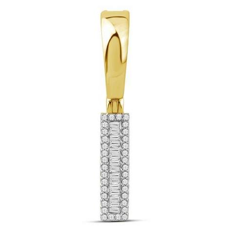 10KT 0.20CT D-BAGUETTE INITIAL I""