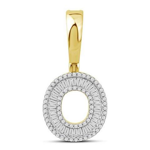 10KT 0.45CT D-BAGUETTE INITAL O""
