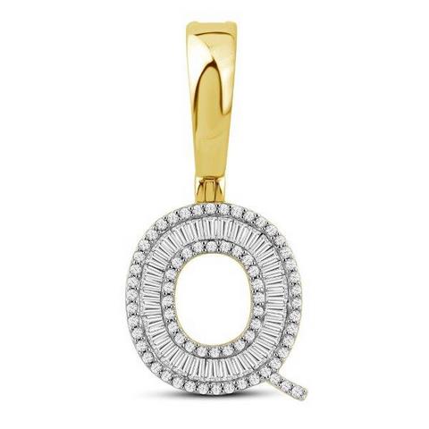 10K 0.46CT D-BAGUETTE  INITIAL Q""