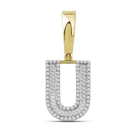 10K 0.46CT D-BAGUETTE  INITIAL U""