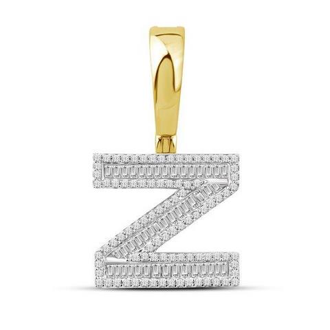 10K 0.60CT D-BAGUETTE INITIAL Z""