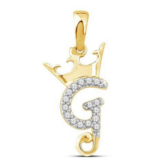 10KT 0.04CT D-CROWN INITIAL G""