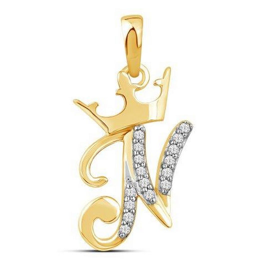 10KT 0.04CT D-CROWN INITIAL N""