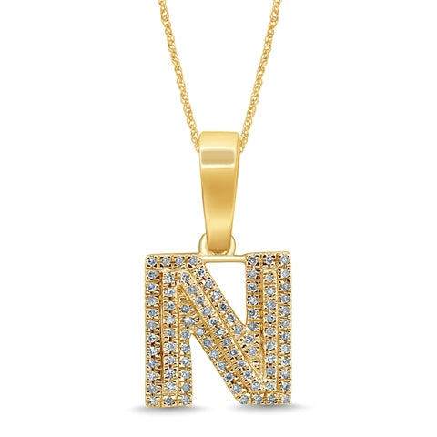 10KT 0.15- 0.16CT D-MICROPAVE INITIAL N""