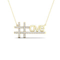 10K 0.25CT D-LADIES PENDANTS LOVE""
