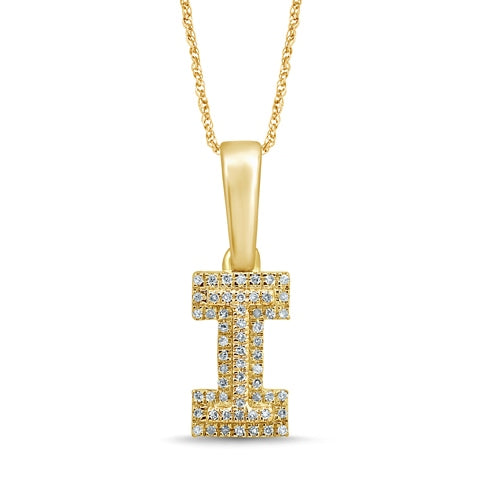 10KT 0.10- 0.12CT D-MICROPAVE INITIAL I""