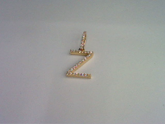 10KT 0.48-0.50  D-DARK POLISH INITIAL Z""