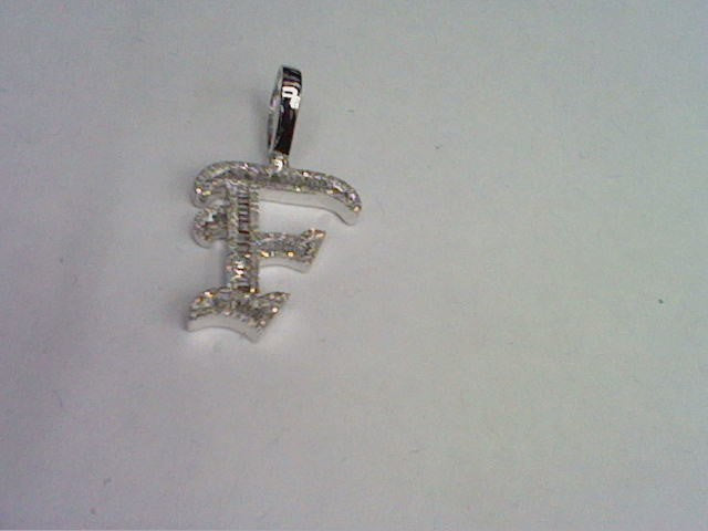 10KT 0.48-0.51  CT D-TATTOO INITIAL F" BAGUETTES"
