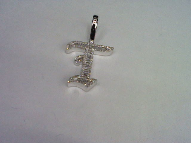 10KT 0.38-0.41 CT D-TATOO INITIAL T" BAGUETTES"