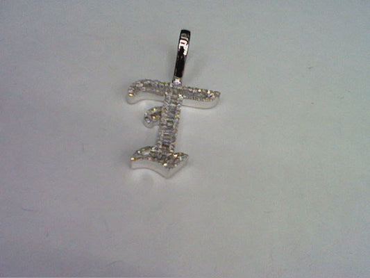 10KT 0.38-0.41 CT D-TATOO INITIAL T" BAGUETTES"