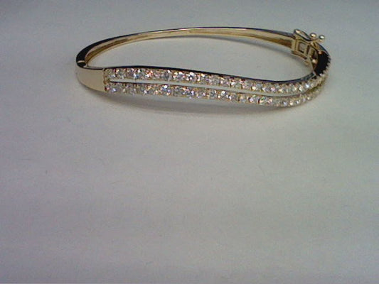 14KT 1.80-1.88CT D- BANGLE