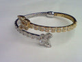 10KT 2.68CT D- BANGLE BAGUETTES BUTTERFLY""