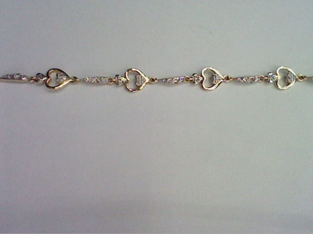 10KT 0.47- 0.49CT D-BRACELET "HEART"