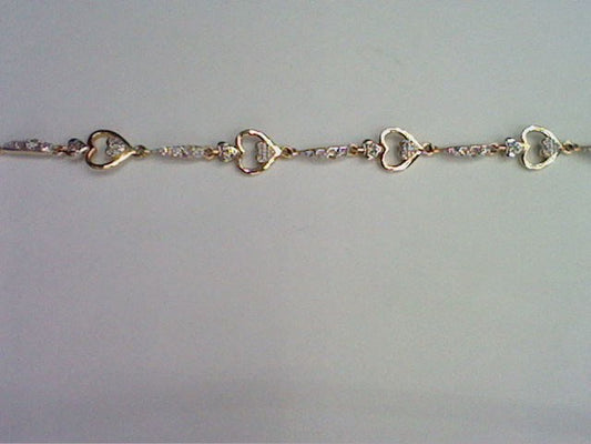 10KT 0.47- 0.49CT D-BRACELET "HEART"