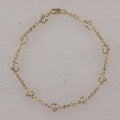 10KT 0.54 CT D-BRACELET "HEART"
