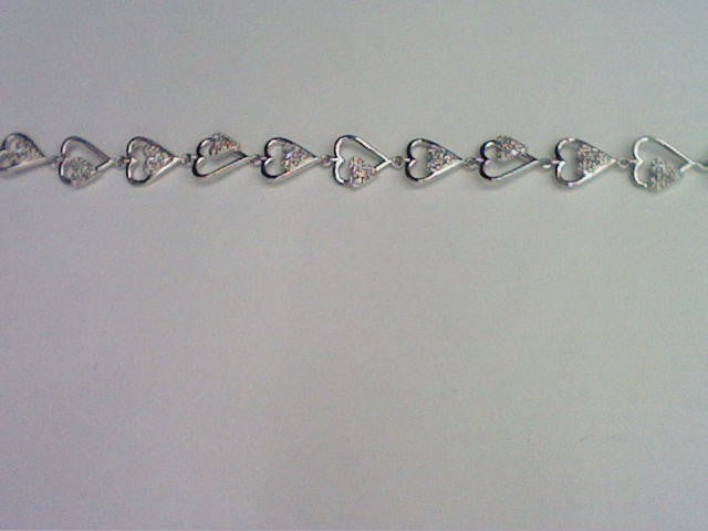 10KT 0.46CT D-BRACELET "HEART"