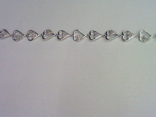 10KT 0.46CT D-BRACELET "HEART"