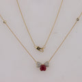 10KT 1.10-1.22 CT D-NECKLACE "HEART"