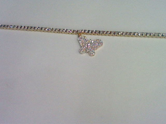 10KT 1.54- 1.58CT D-NECKLACE "BUTTERFLY"