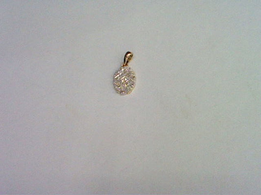10KT 0.08CT D-LADIES PENDANT