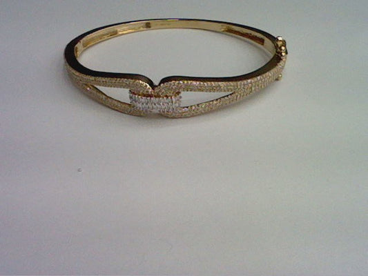 14KT 1.47-1.63CT D-BANGLE BAGUETTES
