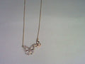 10KT 0.07CT D-NECKLACE "BUTTERFLY"
