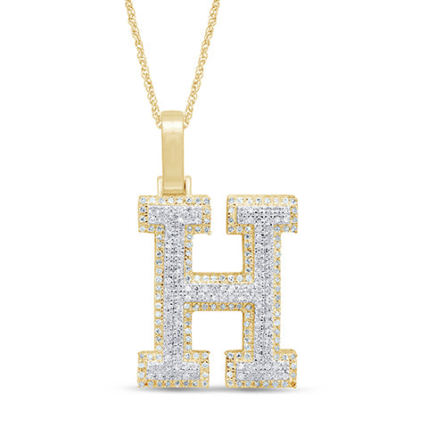10KT 0.37-0.41 CT D- MICROPAVE INITIAL H""