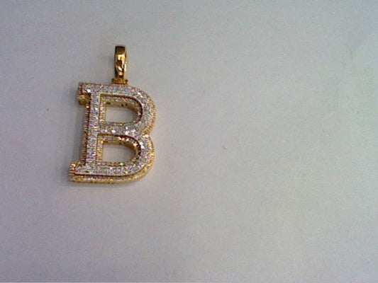 10KT 0.43-0.45CT D- MICROPAVE INITIAL B""