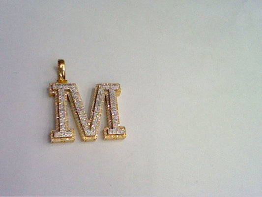 10KT 0.72-0.73CT D- MICROPAVE INITIAL M""