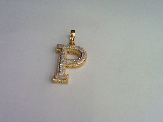 10KT 0.34-0.35CT D- MICROPAVE INITIAL P""