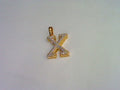 10KT 0.47CT D-MICROPAVE INITIALL X""